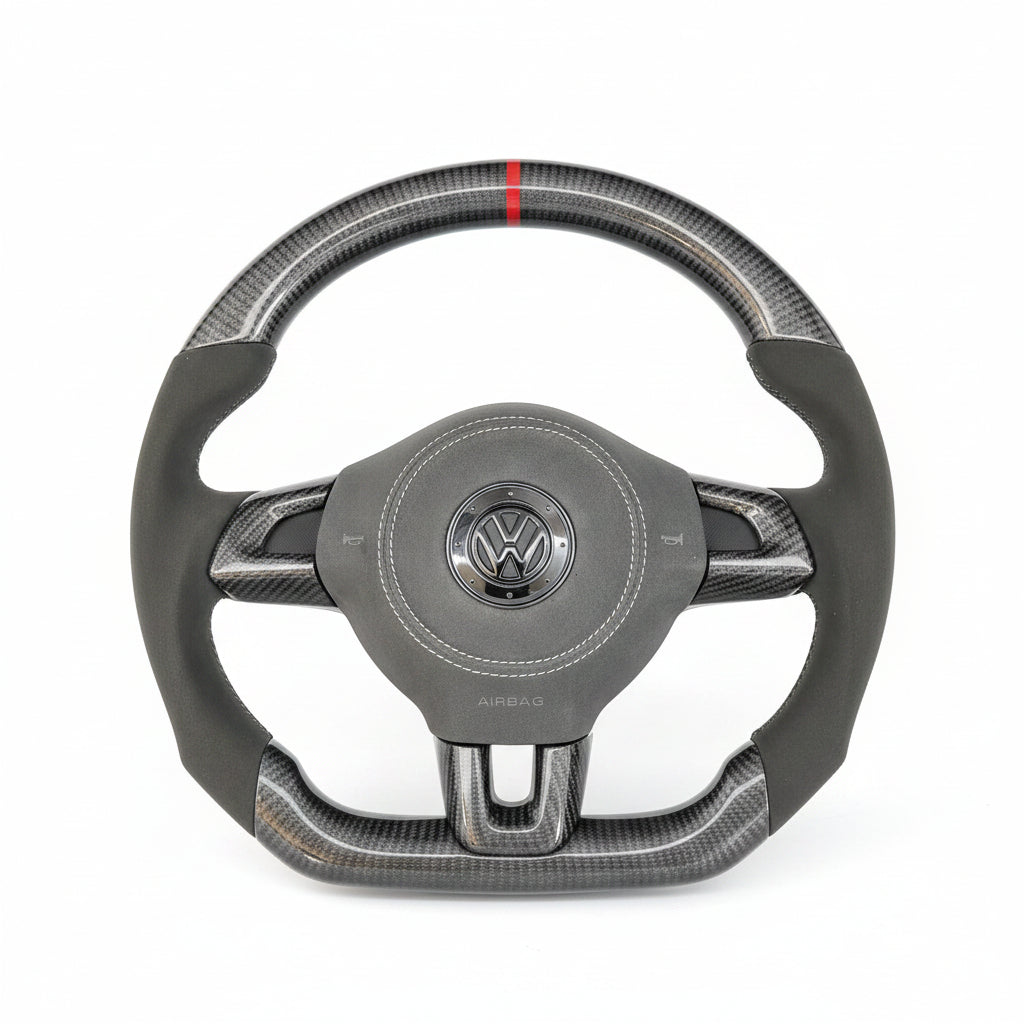 2010–2014 Volkswagen Golf MK6 GTI / Golf R / Jetta GLI Carbon Fiber Steering Wheel – Customizable