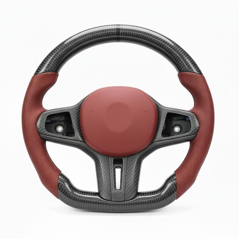2017–2023 BMW G30 5 Series M Sport Carbon Fiber Steering Wheel – Customizable