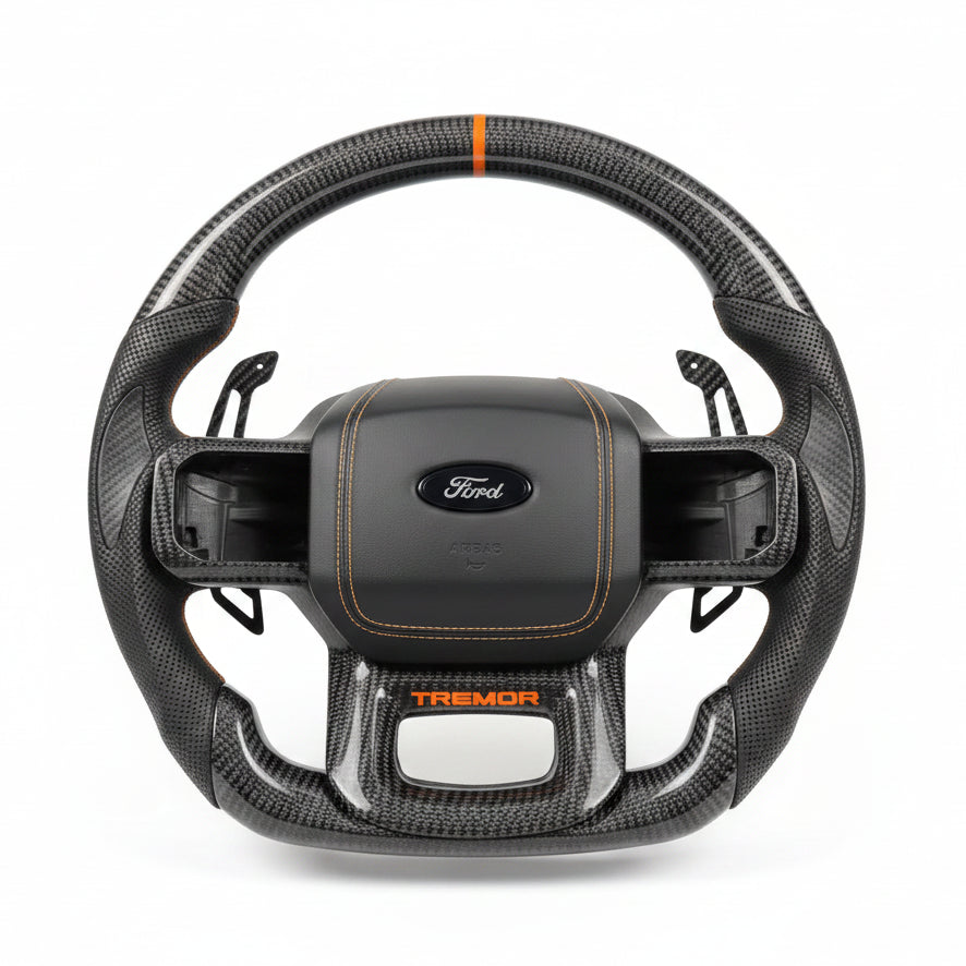 2023–2027+ Ford Super Duty F-250 Carbonfaser-Lenkrad – Anpassbar