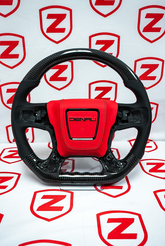 2014–2018 GMC Sierra Carbon Fiber Steering Wheel – Customizable