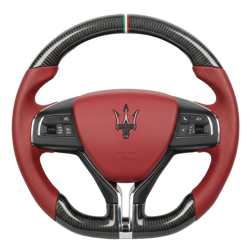 2013-2024 Maserati Ghibli / Levante / Quattroporte Carbon Fiber Steering Wheel – Customizable