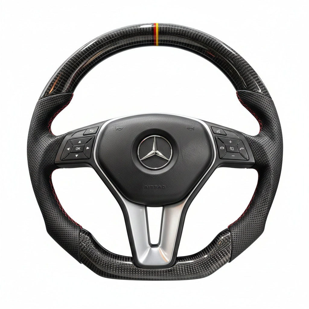 Mercedes-Benz W176 / W204 / W212 / C117 / C218 / X156 / X204 Carbon Fiber Steering Wheel – Customizable