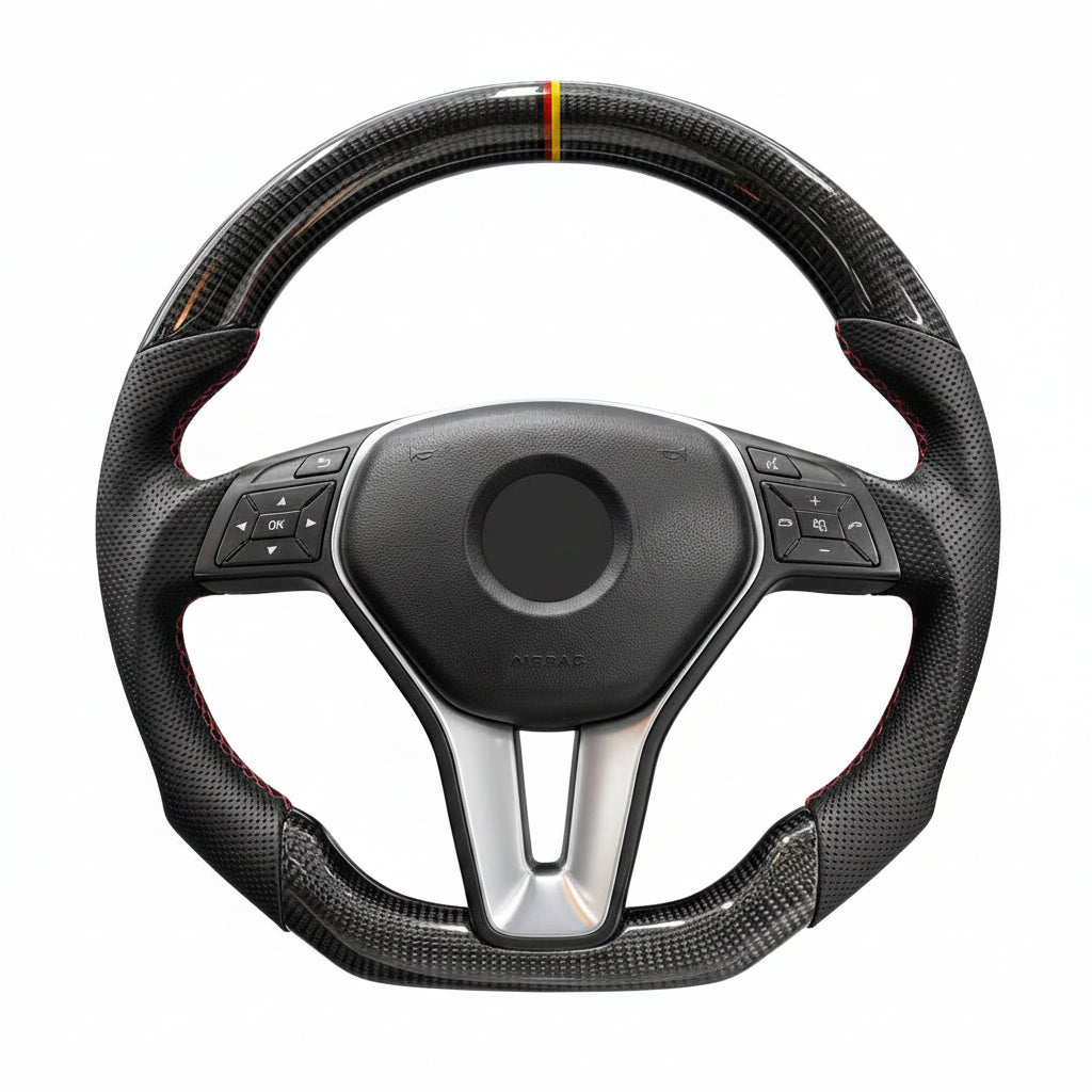 Mercedes-Benz W176 / W204 / W212 / C117 / C218 / X156 / X204 Carbon Fiber Steering Wheel – Customizable
