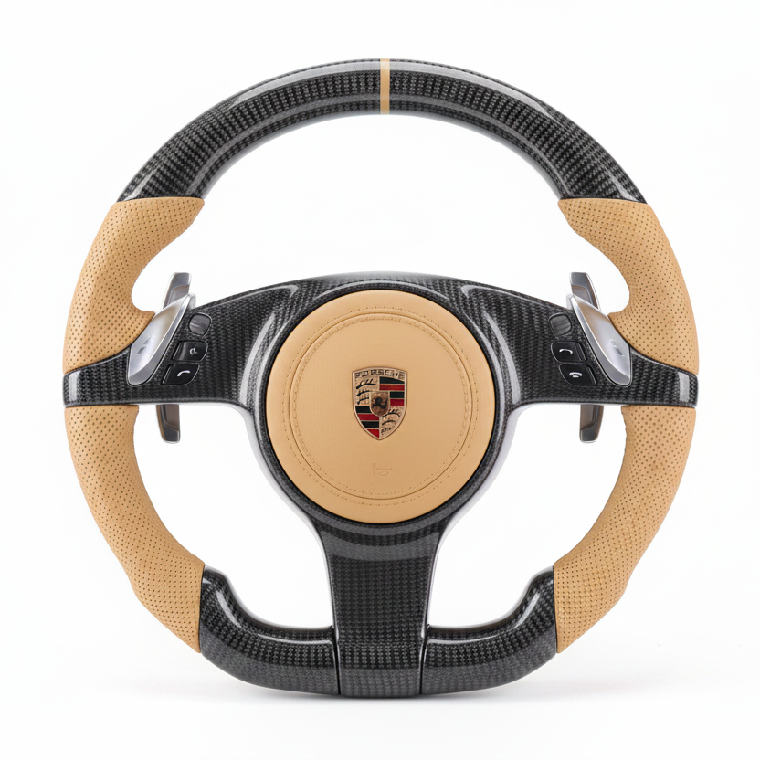 2011–2016 Porsche Cayenne (958) Carbon Fiber Steering Wheel – Customizable