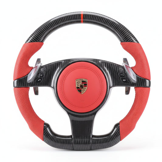 2009–2016 Porsche 911 (991.1) Carbon Fiber Steering Wheel – Customizable