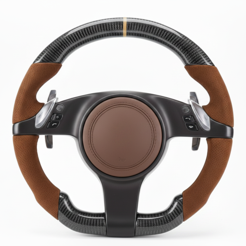 2009–2016 Porsche Cayman (981) Carbon Fiber Steering Wheel – Customizable