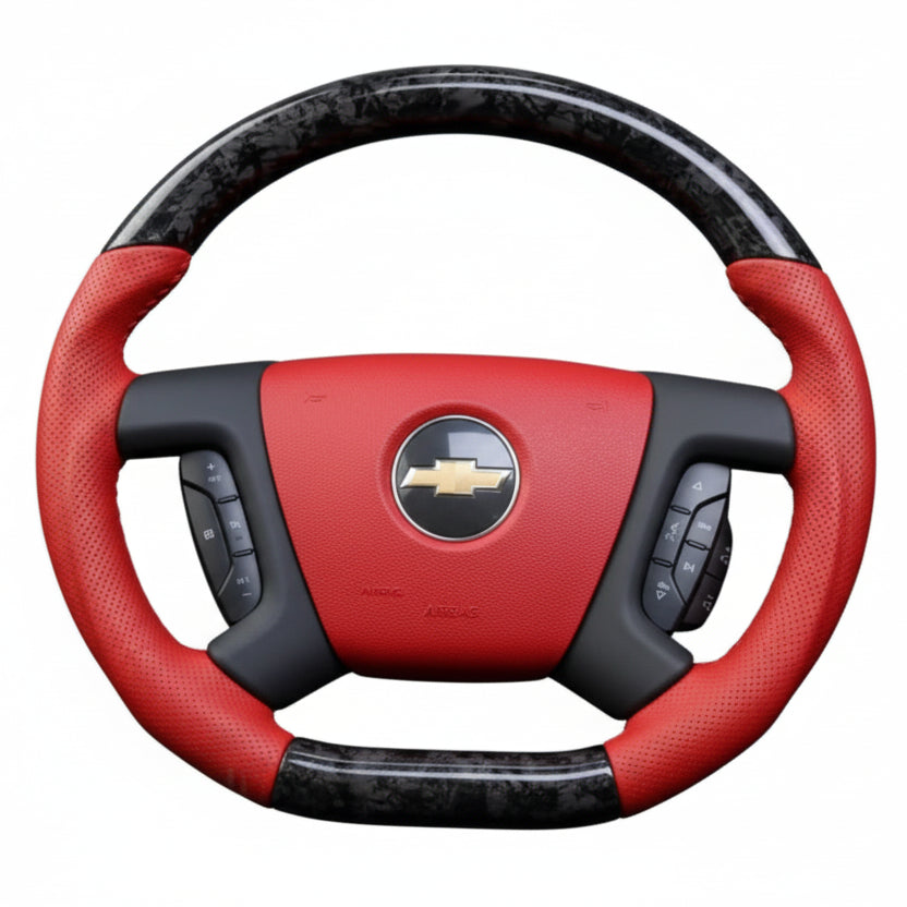 Volante de fibra de carbono para Cadillac Escalade 2007–2014 – Personalizable