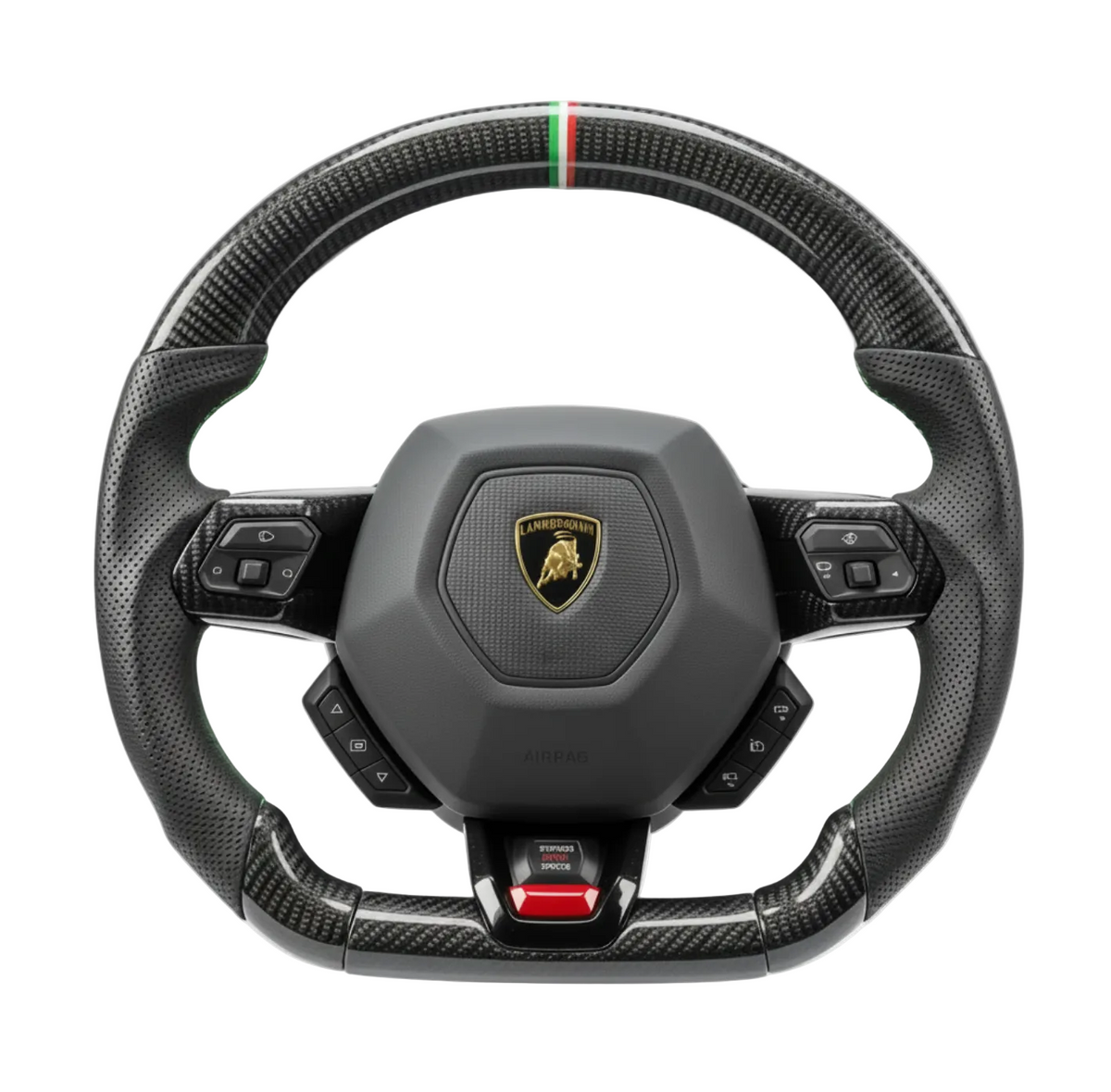 Volante de fibra de carbono para Lamborghini Huracán 2014-2024 - Personalizable