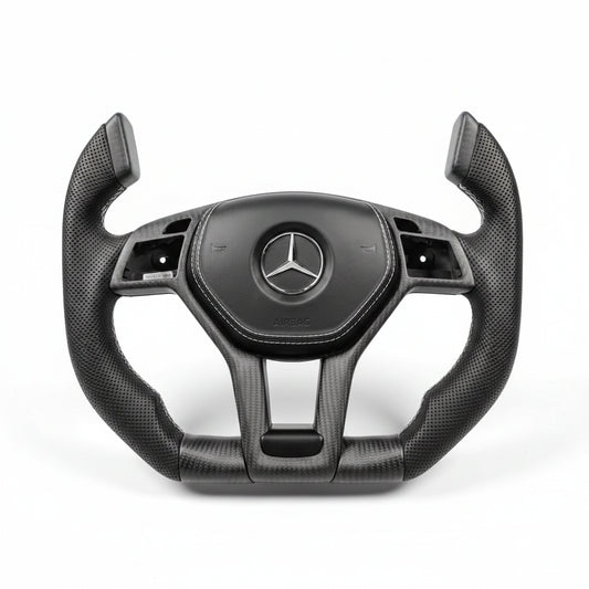 2008+ Mercedes-Benz AMG Carbon Fiber Steering Wheel – Customizable