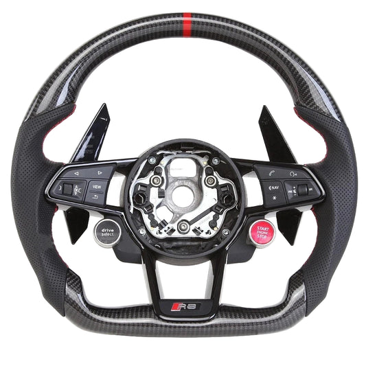 Volante de fibra de carbono para Audi R8 2016-2023 - Personalizable