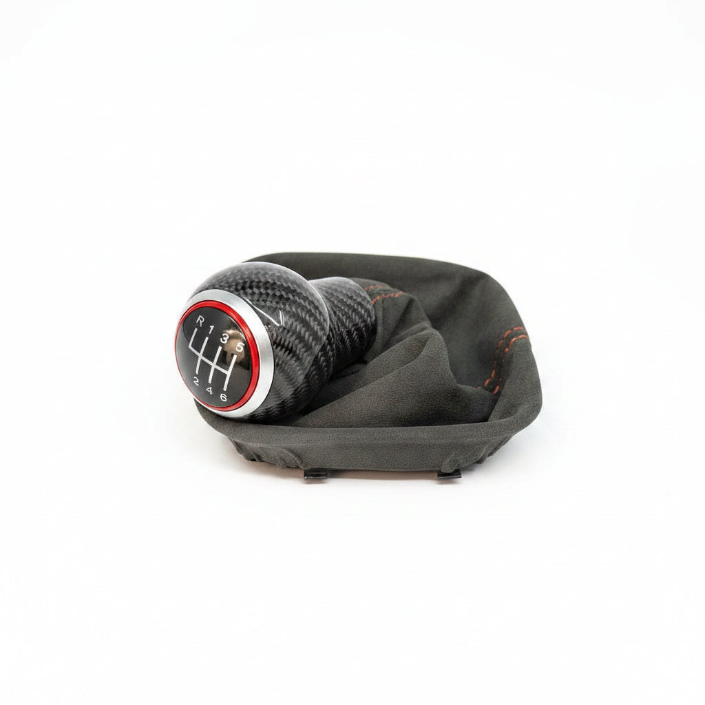 Volkswagen Golf / Jetta MK4 / MK5 / MK6 Carbon Fiber Manual Shift Knob with Custom Boot – Customizable