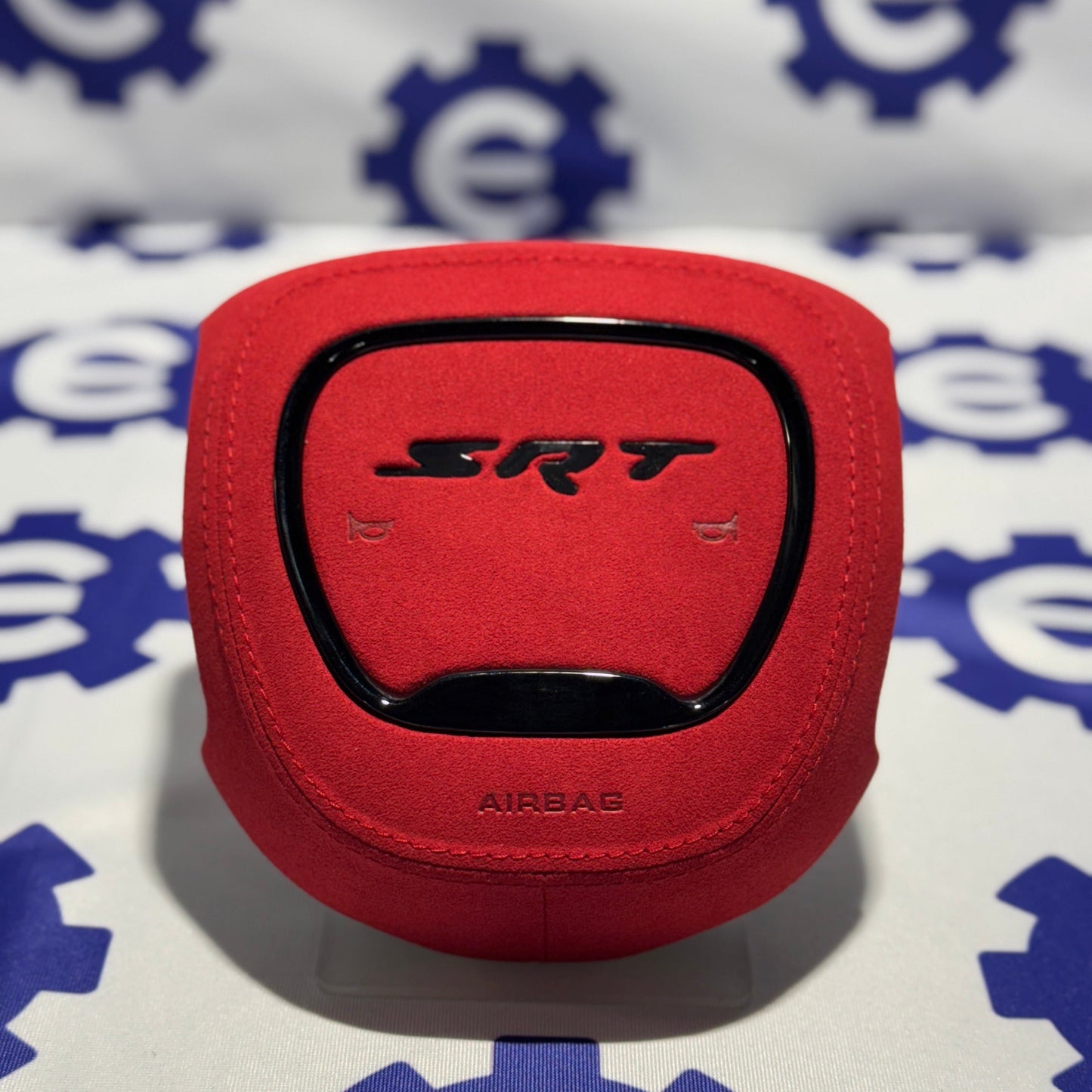 2015+ Dodge Airbag Cover - Red Alcantara