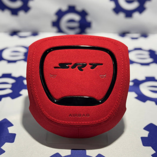 2015+ Dodge Airbag Cover - Red Alcantara
