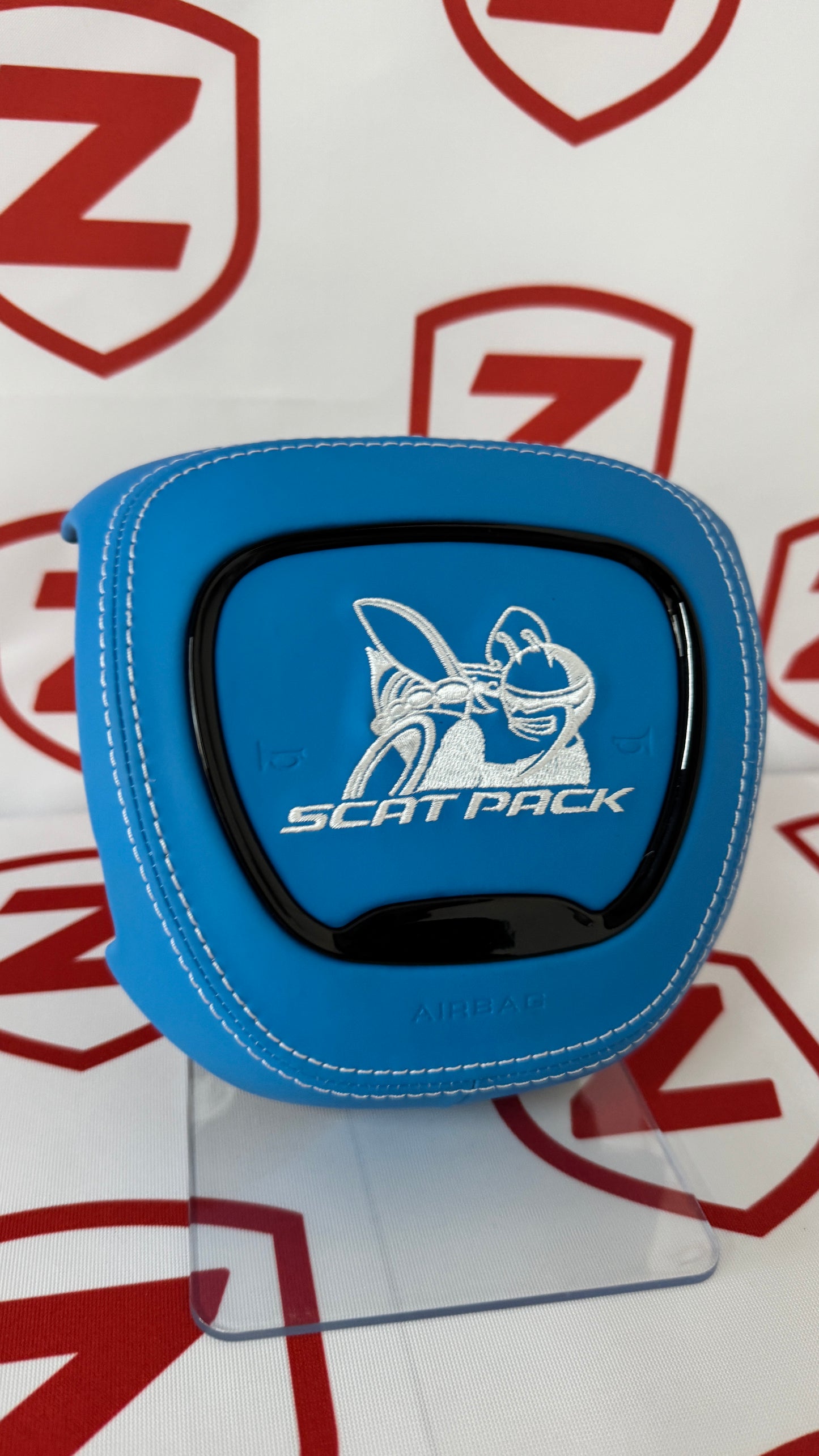 2015-2023 Dodge Charger/Challenger/Durango Scatpack Carbon Fiber Steering Wheel + Led Screen + Airbag Cover - Preset