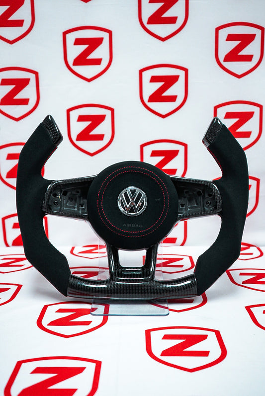 2015–2021 Volkswagen Golf GTI / Golf R / Jetta GLI Carbon Fiber Steering Wheel – Customizable