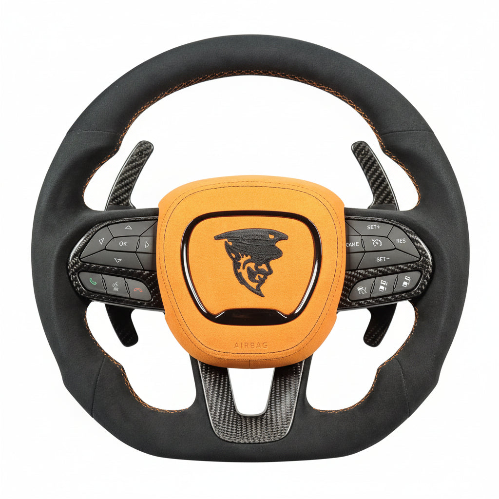 2018–2021 Jeep Grand Cherokee Trackhawk Carbon Fiber Steering Wheel – Customizable