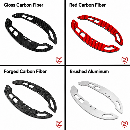 2015–2023 Ford Mustang Carbon Fiber Magnetic Paddle Shifters – Racing Series™