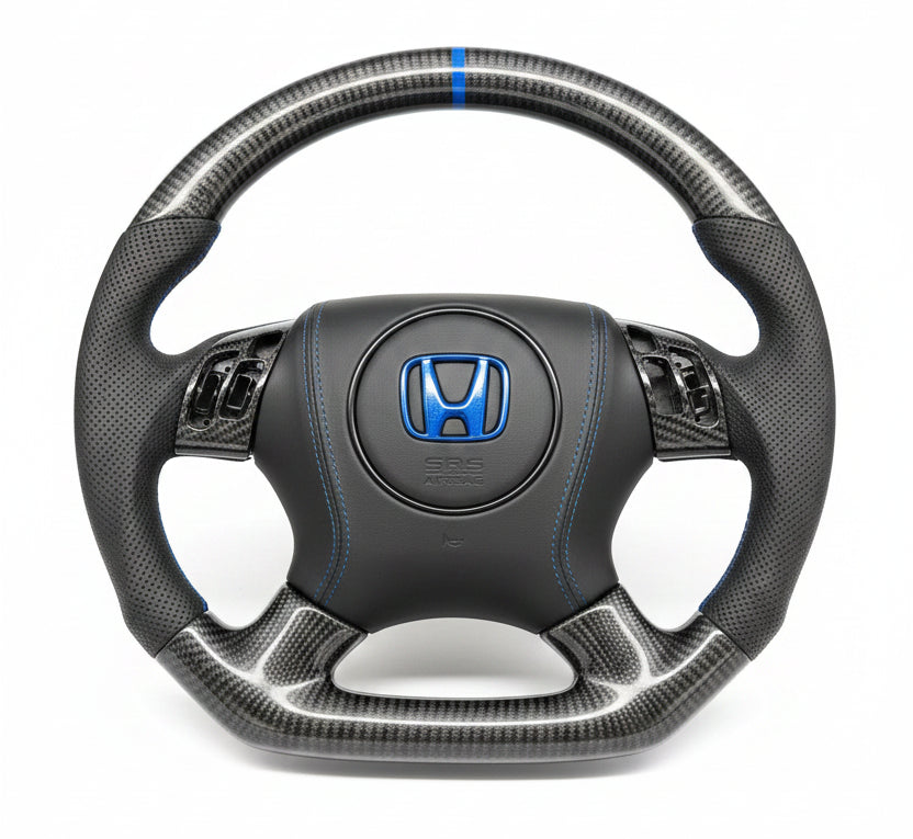 2003–2007 Honda Accord 7th Gen Carbon Fiber Steering Wheel – Customizable