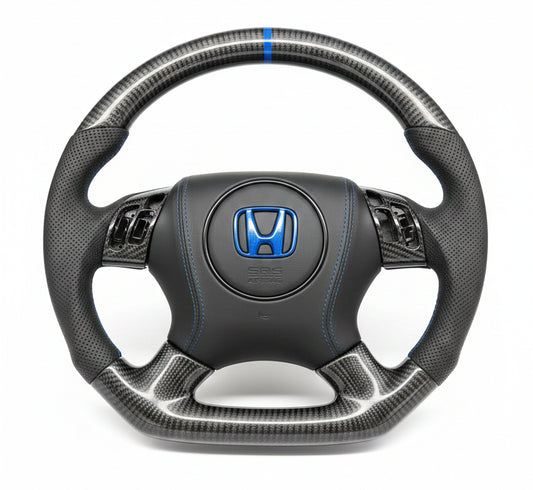 2003–2007 Honda Accord 7th Gen Carbon Fiber Steering Wheel – Customizable
