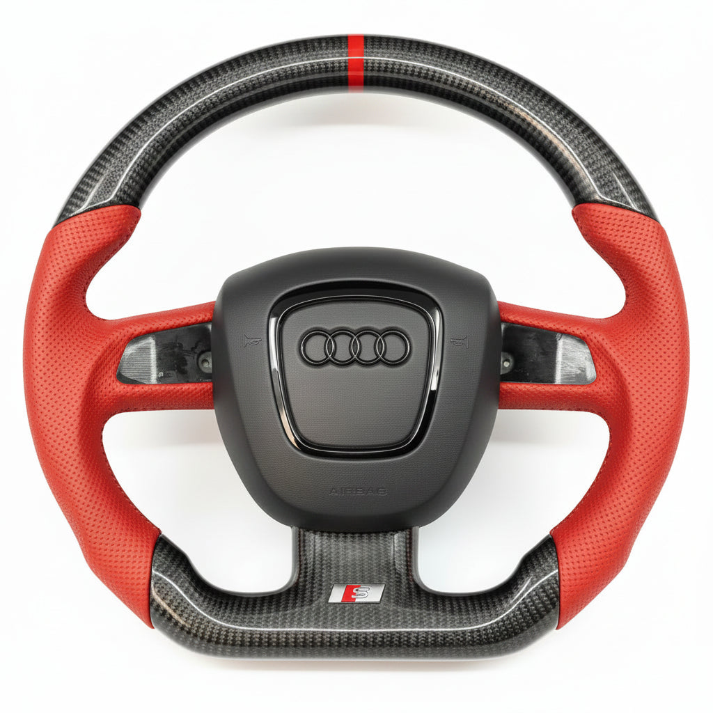 2004–2011 Audi A3/S3/RS3, A4/S4/RS4, A5/S5/RS5 Carbonfaserlenkrad – Anpassbar