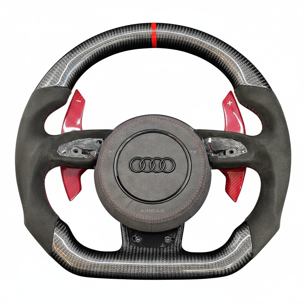 2012–2016 Audi B8.5 A3 / S3 / RS3, A4 / S4 / RS4, A5 / S5 / RS5 Carbon Fiber Steering Wheel – Customizable