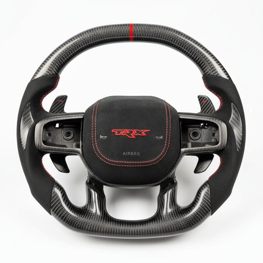 2019-2025 Dodge Ram TRX Carbon Fiber Steering Wheel - Customizable