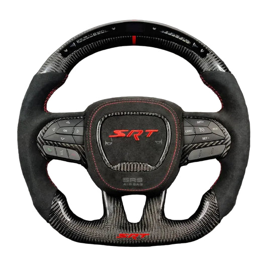 2015-2023 Dodge Charger/Challenger Carbon Fiber Steering Wheel - Customizable
