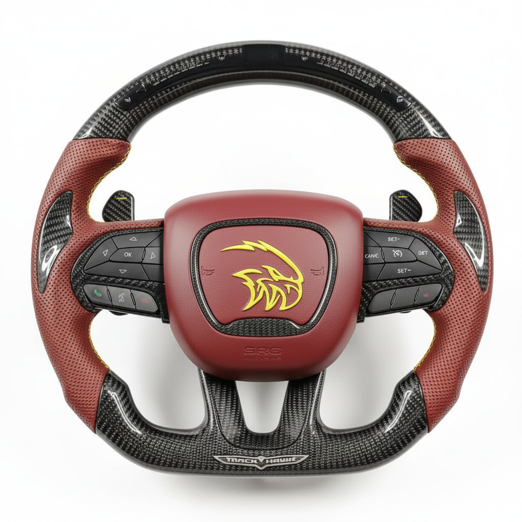 2018–2021 Jeep Grand Cherokee Trackhawk Carbon Fiber Steering Wheel – Customizable