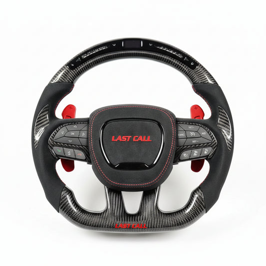 2015-2023 Dodge Charger/Challenger Carbon Fiber Steering Wheel - Customizable