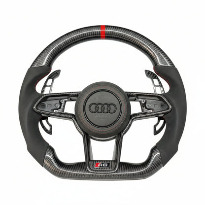Volante de fibra de carbono para Audi R8 2016-2023 - Personalizable