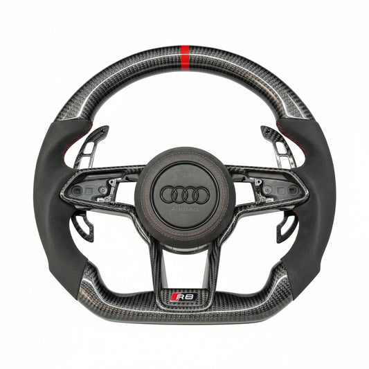 Volante de fibra de carbono para Audi R8 2016-2023 - Personalizable