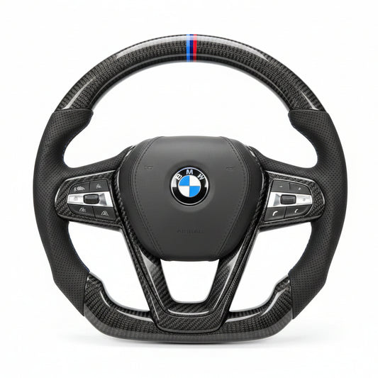 2019–2024 BMW G2X / G30 3/4/5 Series Non-M Sport Carbon Fiber Steering Wheel – Customizable