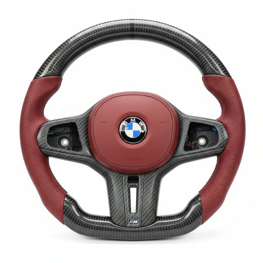 2017–2023 BMW G30 5 Series M Sport Carbon Fiber Steering Wheel – Customizable