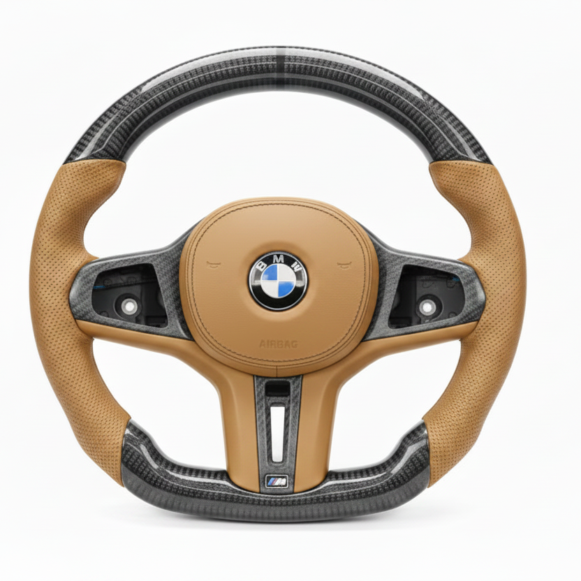 2018–2025 BMW X3M / X4M / X5M / X6M Carbon Fiber Steering Wheel – Customizable