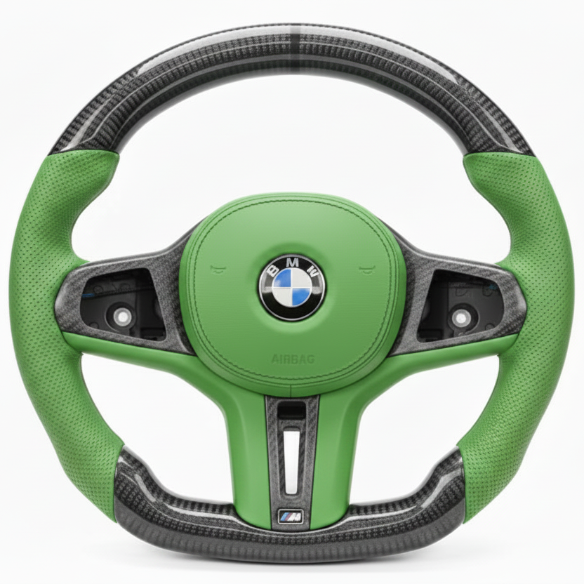 2018+ BMW 8 Series G14 / G15 / G16 Carbon Fiber Steering Wheel – Customizable