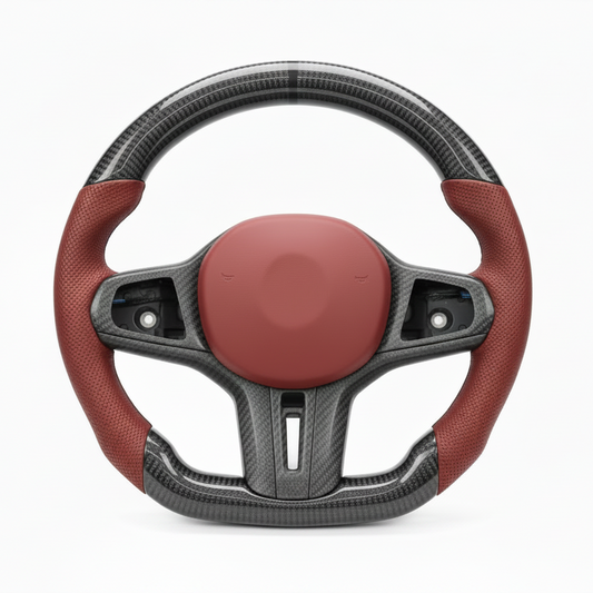 2017–2023 BMW G30 5 Series M Sport Carbon Fiber Steering Wheel – Customizable