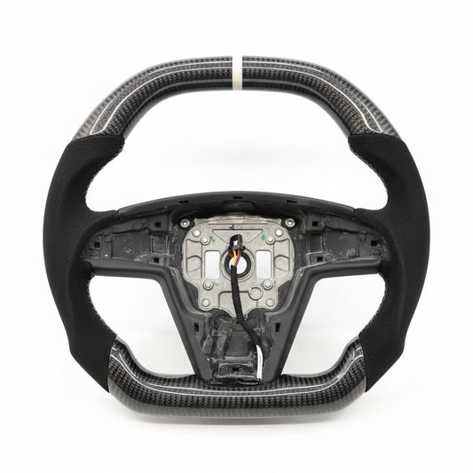 2013–2020 Tesla Model S / Model X Carbon Fiber Steering Wheel – Customizable