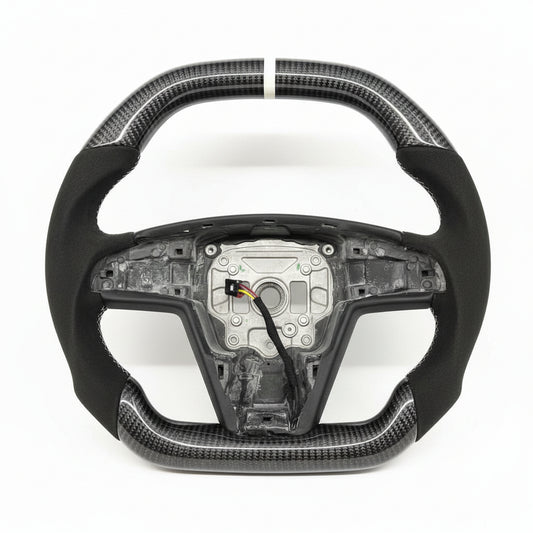 2021–2023 Tesla Model S / Model X Carbon Fiber Steering Wheel – Customizable