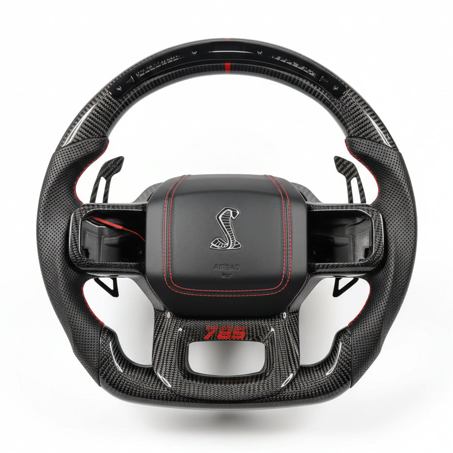 2021–2025 Ford Shelby F-150 Carbonfaser-Lenkrad – Anpassbar