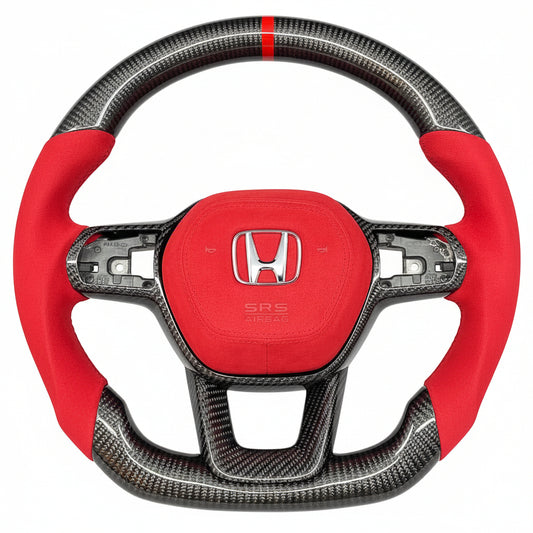 2023+ Honda Civic Carbon Fiber Steering Wheel - Customizable