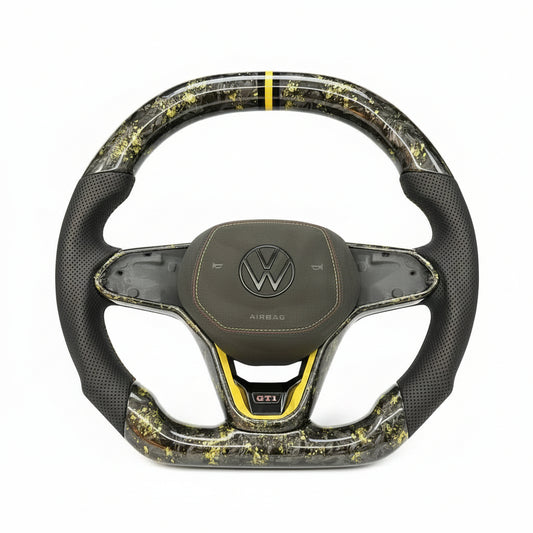 2022+ Volkswagen Golf MK8 GTI / Golf R / Jetta GLI Carbon Fiber Steering Wheel – Customizable