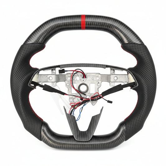Anpassbares 2024+ Tesla Model 3 / Model Y Carbonfaser-Lenkrad