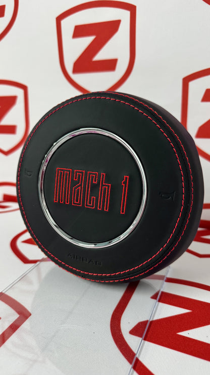 Ford Mustang Mach 1 Embroidered Airbag Cover - Red