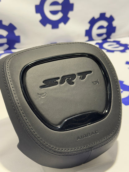 2015+ Dodge Airbag Cover - Black Leather
