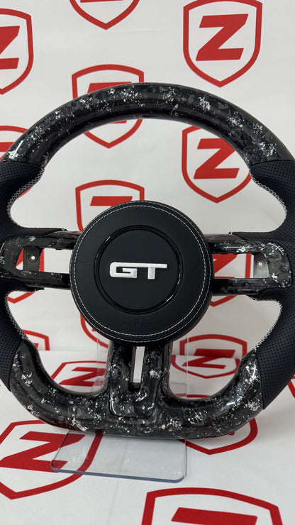 2015-2023 Ford Mustang GT Forged Carbon Fiber Steering Wheel - Preset