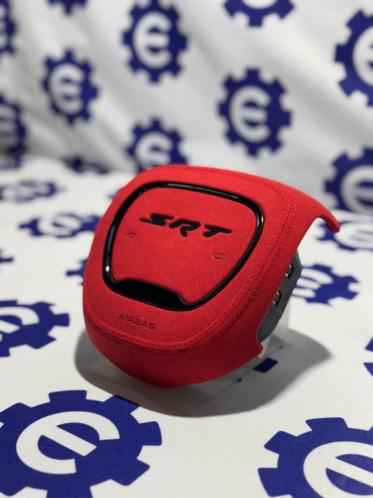 2015+ Dodge Airbag Cover - Red Alcantara