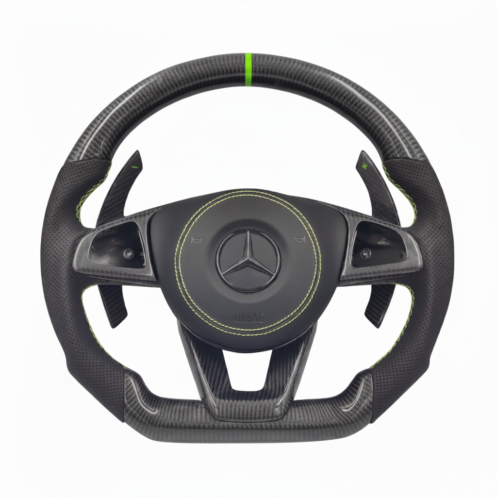 2016+ Mercedes-Benz Carbon Fiber Steering Wheel – Customizable