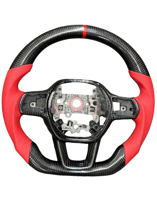2023+ Honda Civic Carbon Fiber Steering Wheel - Customizable