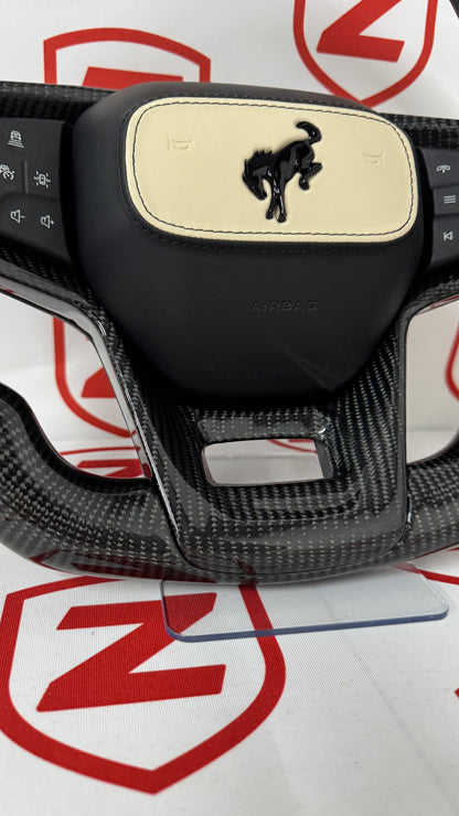 2021+ Ford Bronco Carbon Fiber Steering Wheel – Customizable