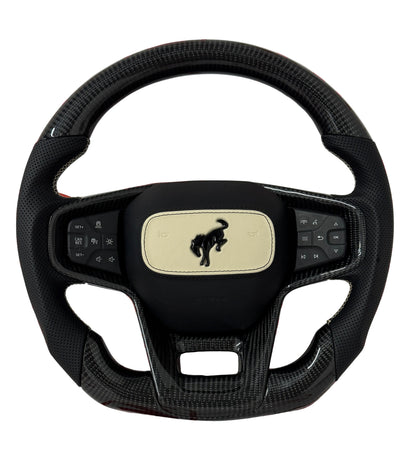 2021+ Ford Bronco Carbon Fiber Steering Wheel – Customizable